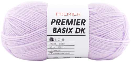 3 Pack Premier Yarns Basix DK Yarn-Lilac 1142-17 - 847652093871