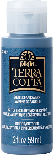 3 Pack - FolkArt Terra Cotta Acrylic Paint 2oz-Ocean Cavern - FTC-7026 - 028995070266 3 Pack - FolkArt Terra Cotta Acrylic Paint 2oz-Ocean Cavern - FTC-7026 - 028995070266