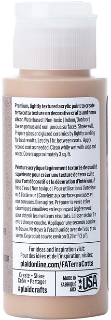 3 Pack - FolkArt Terra Cotta Acrylic Paint 2oz-Dusty Trail - FTC-7027 3 Pack - FolkArt Terra Cotta Acrylic Paint 2oz-Dusty Trail - FTC-7027