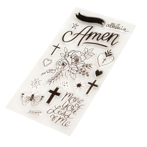 Creative Devotion Draw Near Clear Stamps 17/Pkg-Icon & Phrase - 34007162