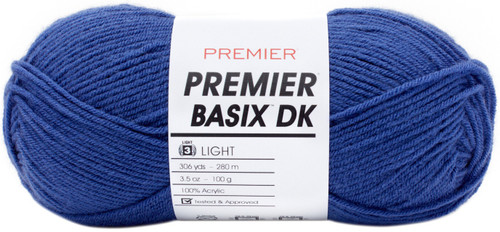 3 Pack Premier Yarns Basix DK Yarn-Denim 1142-29 - 847652093994