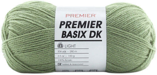 3 Pack Premier Yarns Basix DK Yarn-Celery 1142-36 - 847652094069