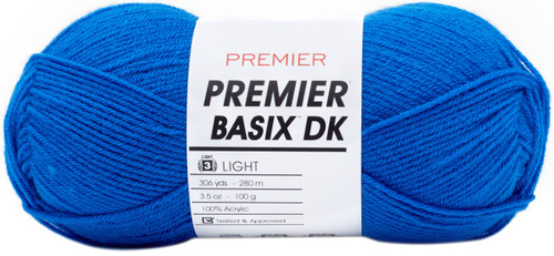 3 Pack Premier Yarns Basix DK Yarn-Royal Blue 1142-26 - 847652093963