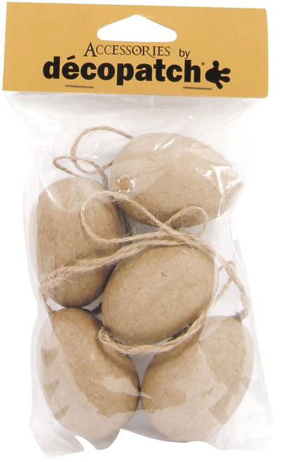 Decopatch Eggs With String 5/Pkg- - AC384 - 36095100038453609510003845