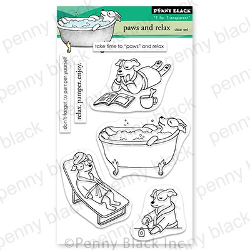 Penny Black Clear Stamps-Paws & Relax PB30832