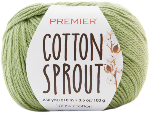 3 Pack - Premier Yarns Cotton Sprout DK Yarn-Leaf - 1149-9 - 847652095813 3 Pack - Premier Yarns Cotton Sprout DK Yarn-Leaf - 1149-9 - 847652095813