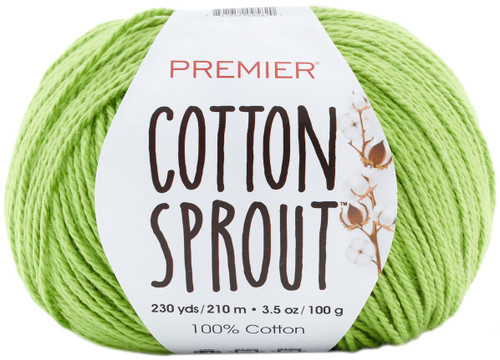 3 Pack - Premier Yarns Cotton Sprout Yarn-Lime - 1149-10 - 847652095820 3 Pack - Premier Yarns Cotton Sprout Yarn-Lime - 1149-10 - 847652095820