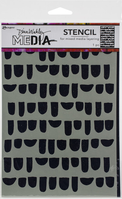 3 Pack - Dina Wakley Media Stencils 9"X6"-Bumps - MDS-74847 - 789541074847