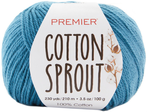3 Pack - Premier Yarns Cotton Sprout DK Yarn-Cadet - 1149-20 - 847652095929