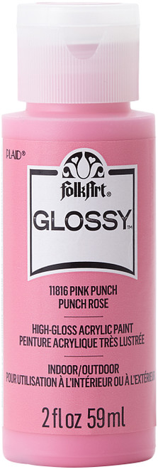 6 Pack - FolkArt Glossy Paint 2oz-Pink Punch - 11-11816 - 028995118166 6 Pack - FolkArt Glossy Paint 2oz-Pink Punch - 11-11816 - 028995118166