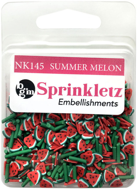 Buttons Galore Sprinkletz Embellishments 12g-Summer Melon - BNK-145 - 840934013550