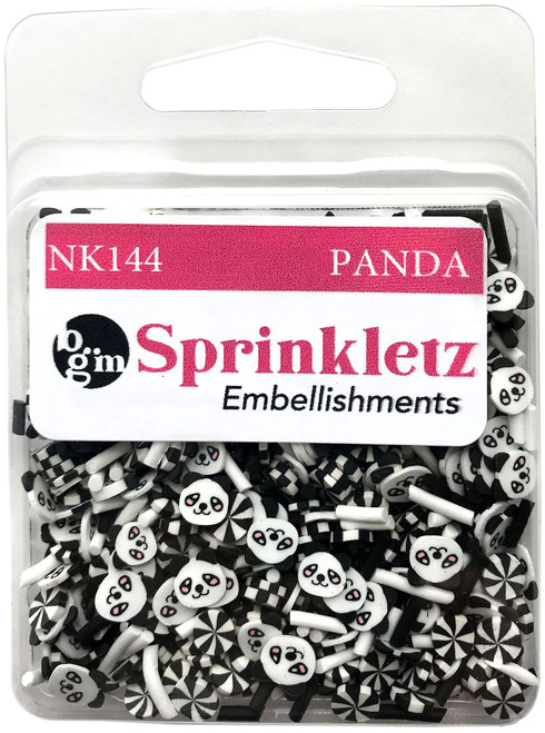 Buttons Galore Sprinkletz Embellishments 12g-Panda BNK-144 - 840934013567