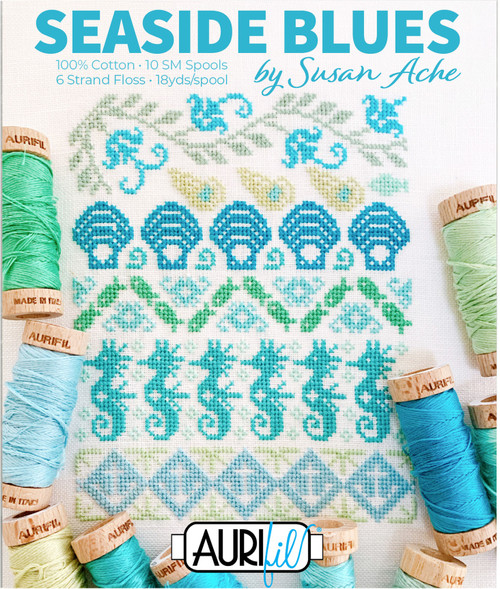 Aurifil Designer Thread Collection-Seaside Blues By Susan Ache SA30SB10 - 80572520292518057252029251