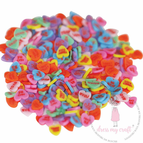 3 Pack Dress My Craft Shaker Elements 8gms-Love Hearts -DMCS4416