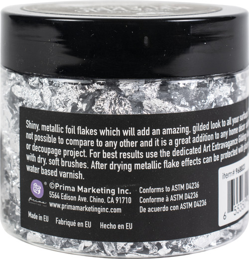 Finnabair Art Ingredients Metallic Flakes 150ml-Silver - AIMEF-68823 Finnabair Art Ingredients Metallic Flakes 150ml-Silver - AIMEF-68823