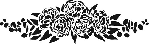 3 Pack - Crafter's Workshop Rustic Sign Template 16.5"X6"-Peony Spray - TCW16X6X-2400