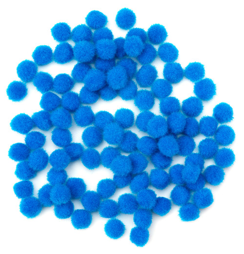 CousinDIY Pom-Poms 10mm 100/Pkg-Royal Blue - 5A002F6R-818