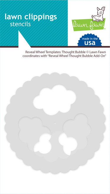 Lawn Clippings Stencils-Reveal Wheel: Thought Bubble LF2568