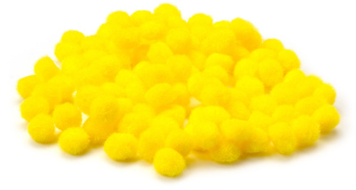 CousinDIY Pom-Poms .5" 100/Pkg-Yellow A50026MQ-00795
