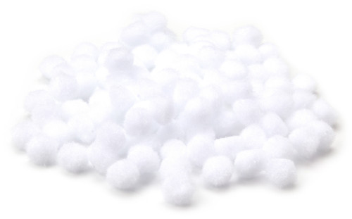 CousinDIY Pom-Poms .5" 100/Pkg-White - 5A002F8D-00785