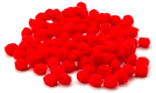 CousinDIY Pom-Poms .5" 100/Pkg-Red - 5A002F8L-00777 CousinDIY Pom-Poms .5" 100/Pkg-Red - 5A002F8L-00777