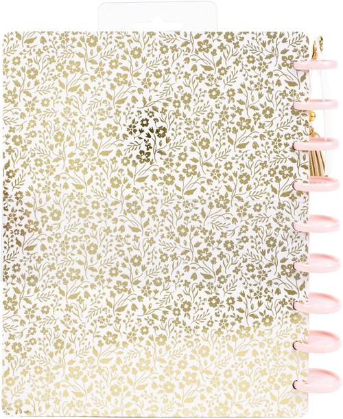 Maggie Holmes Day-To-Day Undated Freestyle Planner 7.5"X9.5"-Gold Floral MH002375