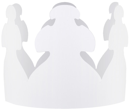 Hygloss Crowns 24/Pkg-White - H65243 - 081187652435 Hygloss Crowns 24/Pkg-White - H65243 - 081187652435