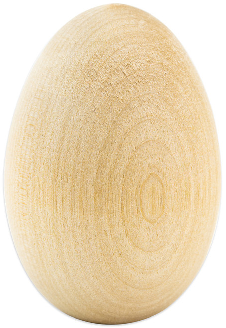 Hygloss Wood Eggs 12/Pkg-1.75"X2.5" - H9594 - 081187095942