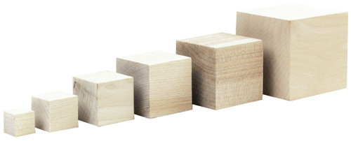 Hygloss Wood Blocks 5/Pkg-1.5" - H8554 - 081187085547