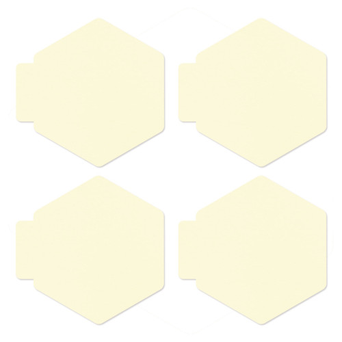 2 Pack P13 Light Chipboard Album Base 6"X6"-Hexagon P13CHI30
