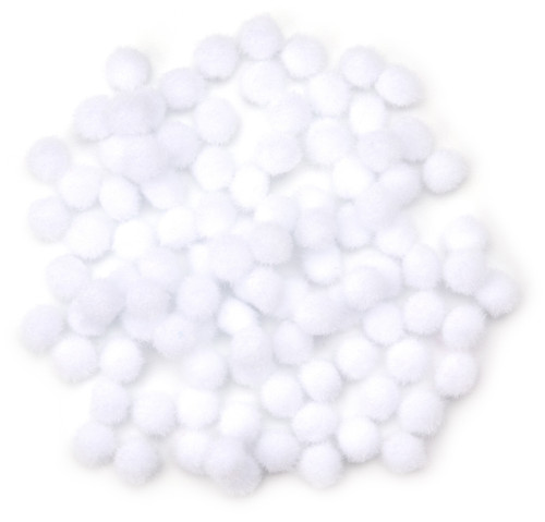 CousinDIY Pom-Poms 10mm 100/Pkg-White - POM40000-792
