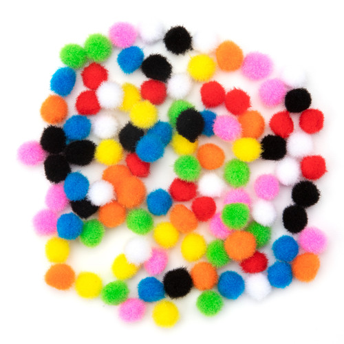 CousinDIY Pom-Poms 10mm 100/Pkg-Multi - 5A002F8Q-793