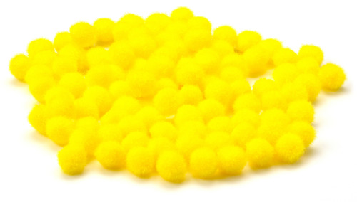 CousinDIY Pom-Poms 10mm 100/Pkg-Yellow - 5A002F8M-812