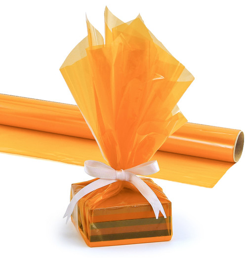 Hygloss Cello-Wrap Roll 20"X5'-Orange - H7600-7604 Hygloss Cello-Wrap Roll 20"X5'-Orange - H7600-7604