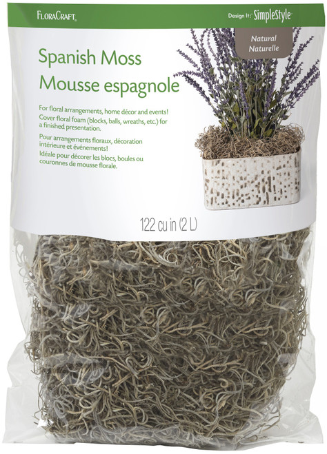 FloraCraft Spanish Moss 4oz-Natural - SM424 - 737017540044