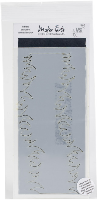 2 Pack Maker Forte Stencils By Varada Sharma 4"X8"-Rolling Field Slimline 20090315 - 618528391236