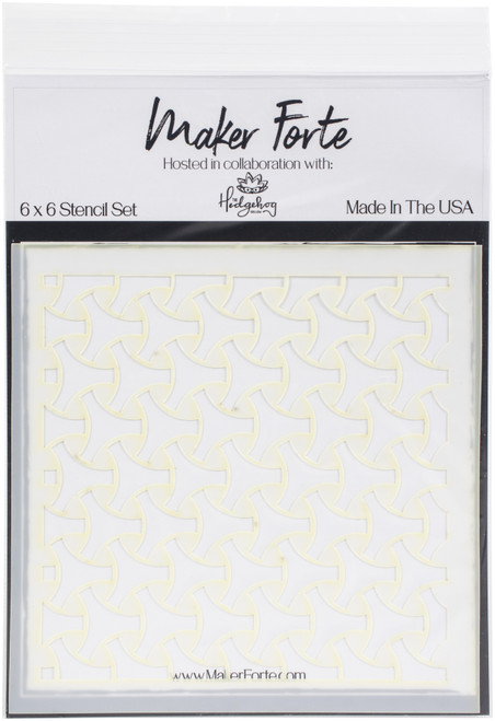 2 Pack Maker Forte Stencils By Hedgehog Hollow 6"X6"-Celtic Knot #1 20090427 - 618528392349