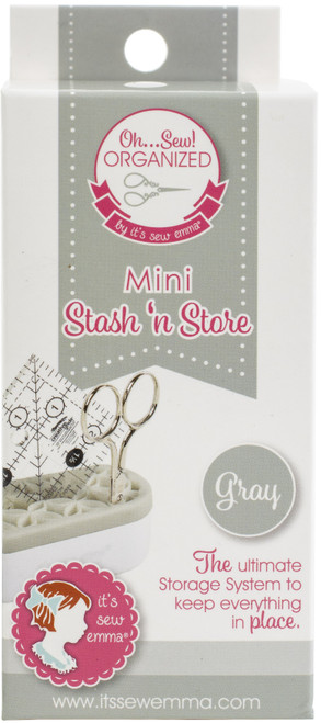 It's Sew Emma MINI OhSew! Organized Stash 'n Store-Gray - ISE744 - 602573579886