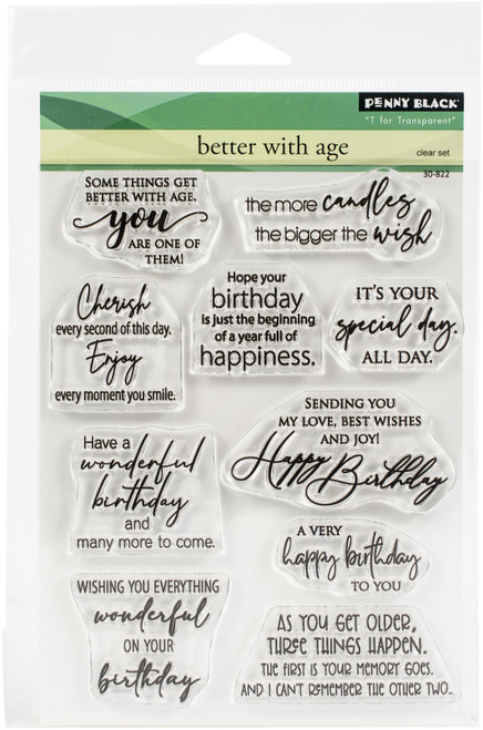 Penny Black Clear Stamps-Better With Age PB30822 - 759668308224