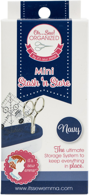 It's Sew Emma MINI OhSew! Organized Stash 'n Store-Navy - ISE746 - 602573579909