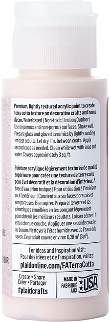 FolkArt Terra Cotta Acrylic Paint 2oz-Mesa Pink FTC-7015