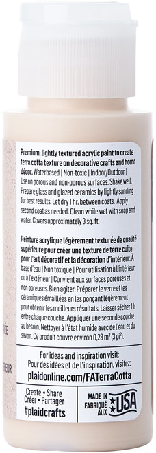 FolkArt Terra Cotta Acrylic Paint 2oz-Terrazzo Tan - FTC-7014 FolkArt Terra Cotta Acrylic Paint 2oz-Terrazzo Tan - FTC-7014
