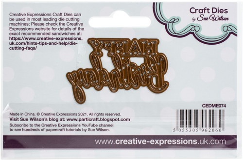 Creative Expressions Craft Dies By Sue Wilson-Mini ExpressionsHappy Birthday CEDME074