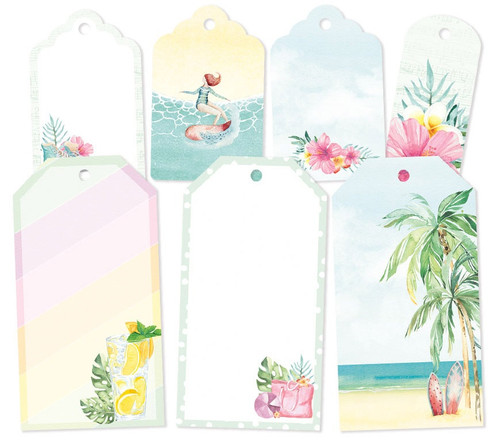 Summer Vibes Double-Sided Cardstock Tags 7/Pkg-#03 P13VIB23