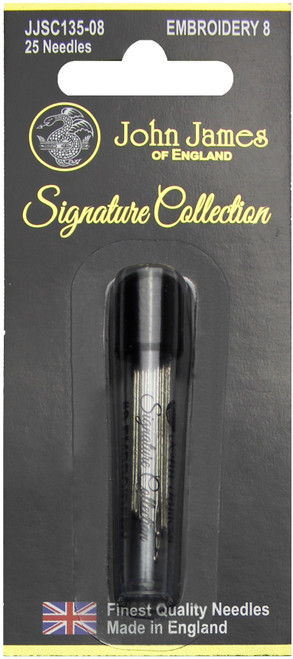 6 Pack John James Signature Collection Embroidery Needles-Size 8 25/Pkg JJSC135-8 - 091955700626