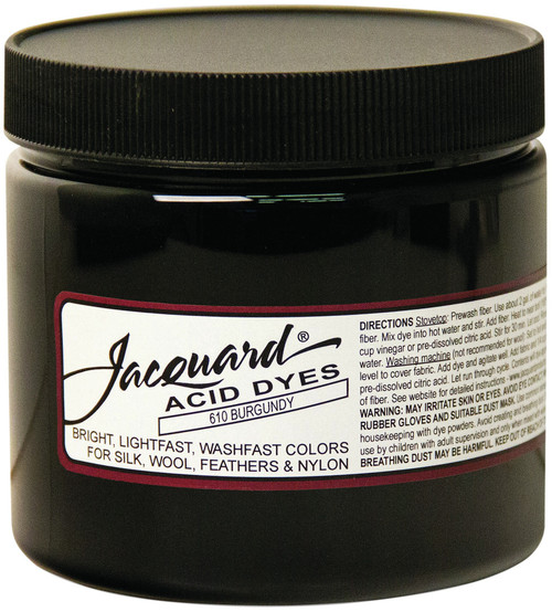 Jacquard Acid Dyes 8oz-Burgundy - JAC2610 - 743772261001