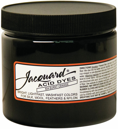 Jacquard Acid Dyes 8oz-Burnt Orange - JAC2604 - 743772260400