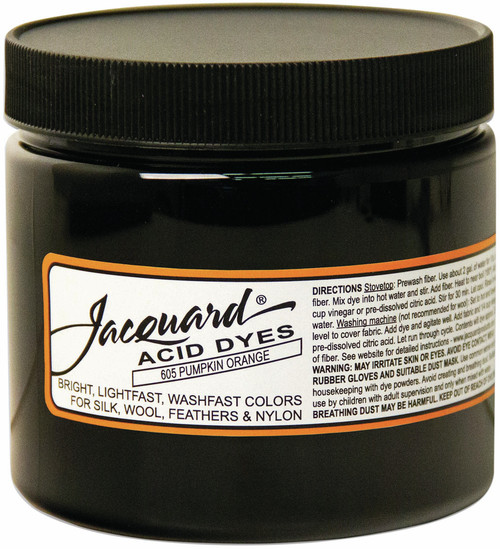 Jacquard Acid Dyes 8oz-Pumpkin Orange JAC2605 - 743772260509