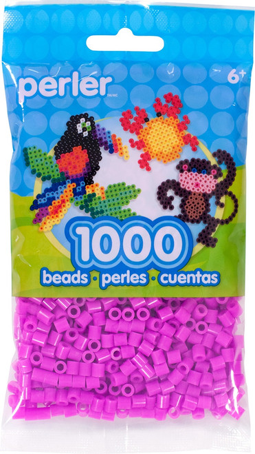 3 Pack - Perler Beads 1,000/Pkg-Fuchsia - PBB80-19-15257 - 048533152575