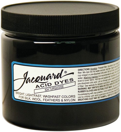Jacquard Acid Dyes 8oz-Turquoise - JAC2624 - 743772262404